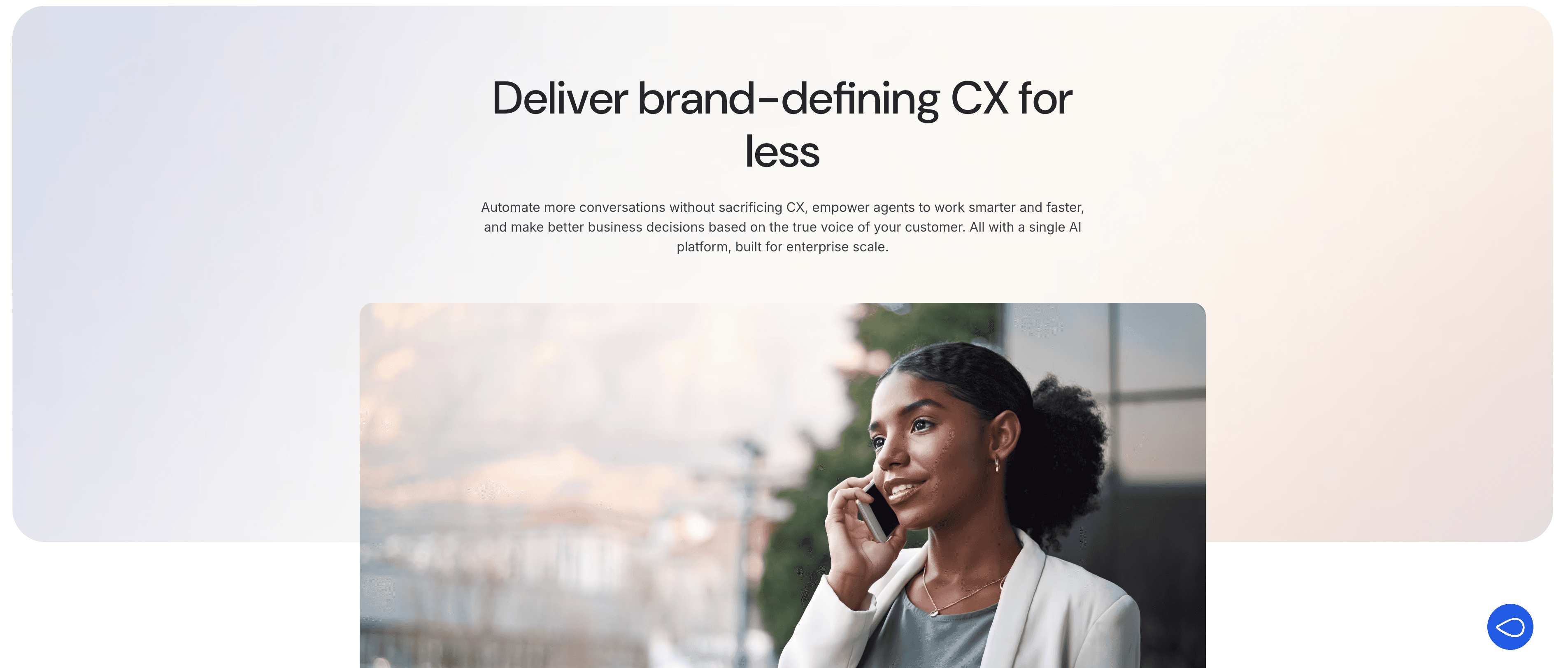 Cresta platform overview - Deliver brand-defining CX for less